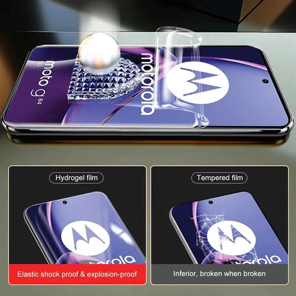 4 Stück Hydrogel-Folie für Motorola G85 G84 G14 G72 G82 G45 G55 G35 G75 Moto Edge 40 50 30 Neo Pro Edge 60 Fusion Displayschutz