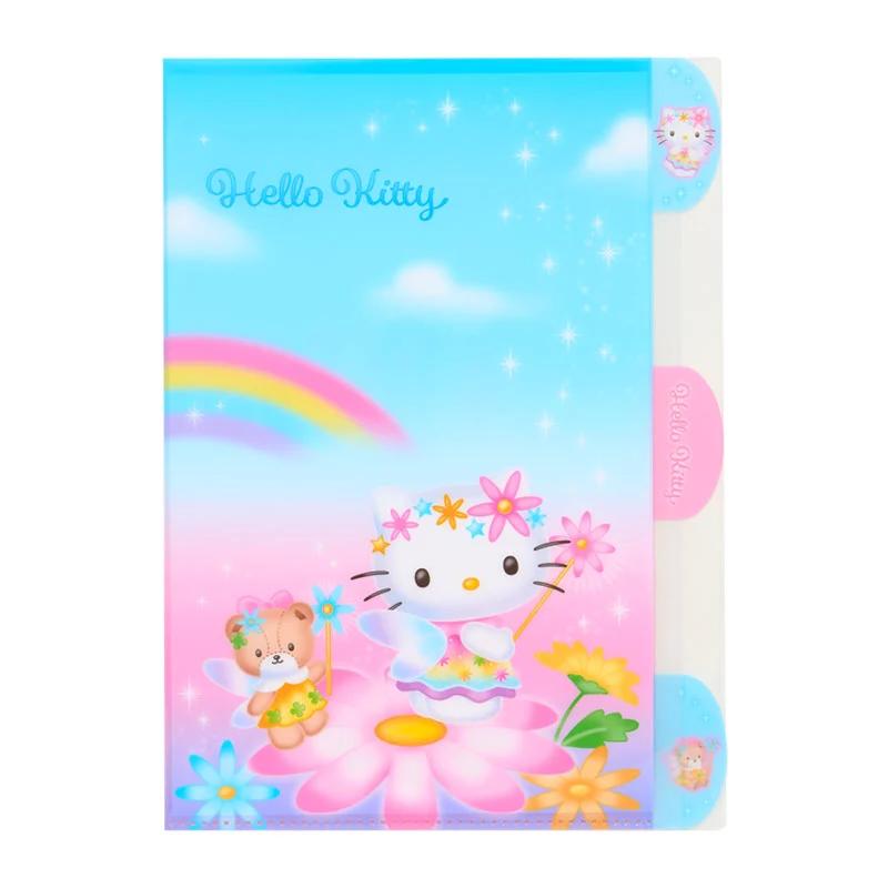 Sanrio Hello Kitty A4 Průhledný pořadač s 5 kapsami ( Fantasy Anděl ) Japonsko NOVÉ Postavičky Sanrio