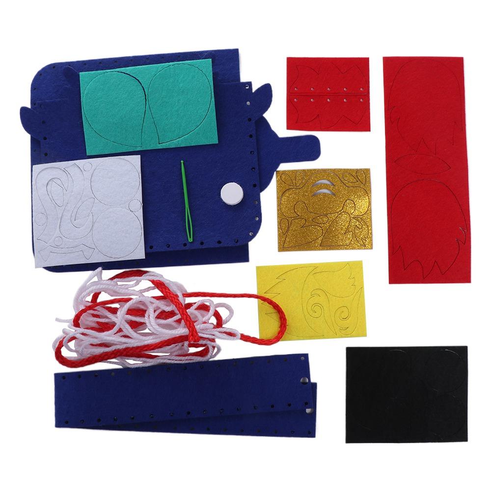 Chinese Style DIY Lion Dance Bag Non-woven Fabric New Year Portable Handbag Spring Festival