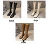 Women's Over-the-Knee Martin Boots: Slimming High Knight Boots for Autumn and Winter