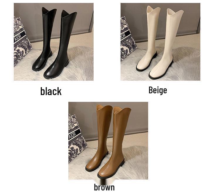 Women's Over-the-Knee Martin Boots: Slimming High Knight Boots for Autumn and Winter