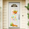 Easter Door Decoration Hanging Paper Easter Egg Rabbit Welcome Sign Ornament Happy Easter Door Hanger Pendant Easter Decoration