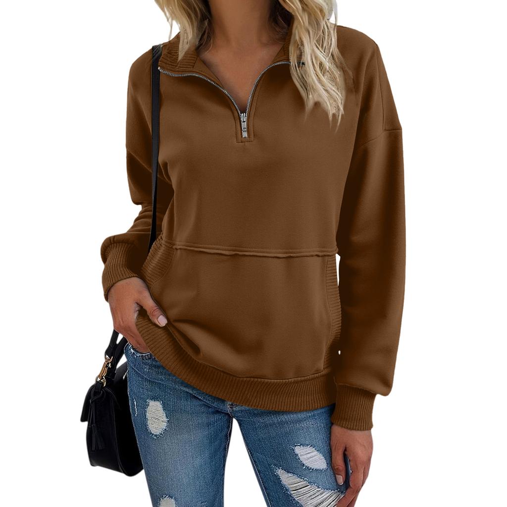 Women's Solid-color Fashionable Long-sleeved Top