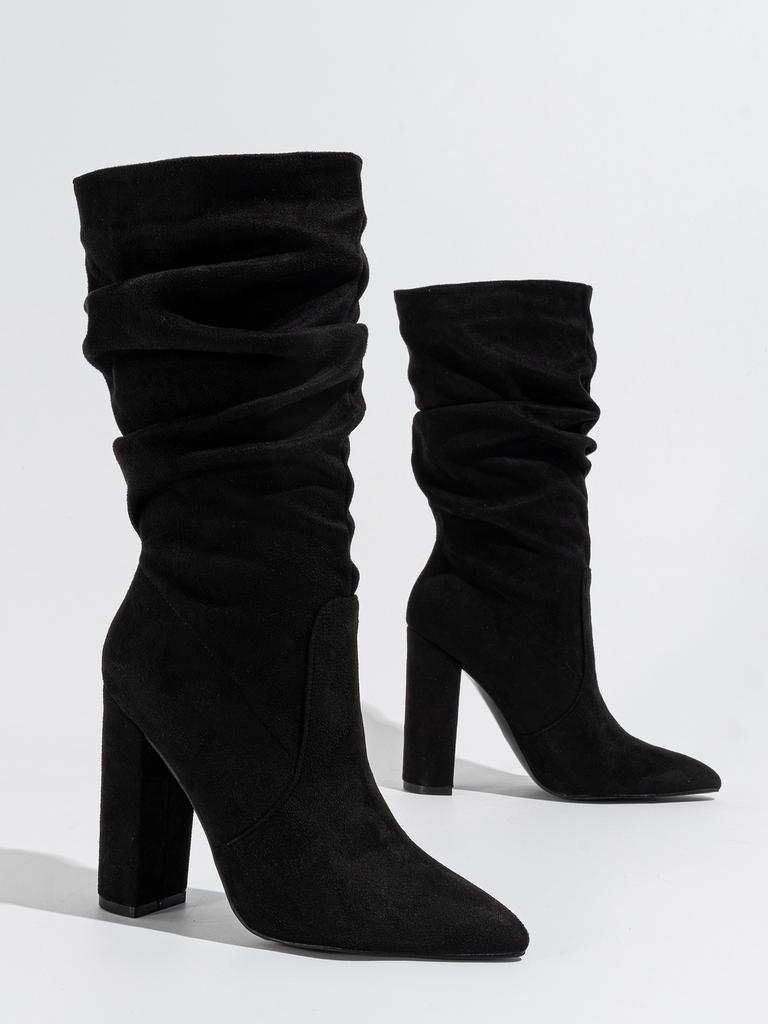 Women Long Boots High Heeled New Style Thick Heel Pointed Fashionable and Comfortable Boots Zapatos De Mujer Shoes for Women