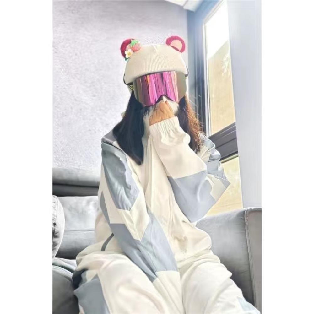 Husă Căciulă Cască Schi Urechi Pisică Desene Animate Drăguțe Bebeluș Aceeași Placă Simplă și Dublă Cască cu Baterie Husă Unisex