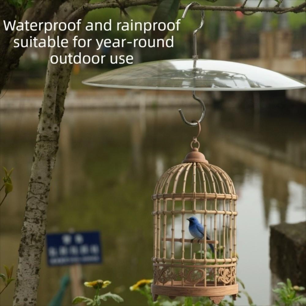 UV Protection Umbrella Bird Feeder Clear Dome Hanging Bird Feeder Baffle  Balcony Garden