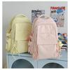 Japanese Style Light Solid Color Backpack Outdoor Travel Large-capacity Casual All-matching College Student Commuting Schoolbag