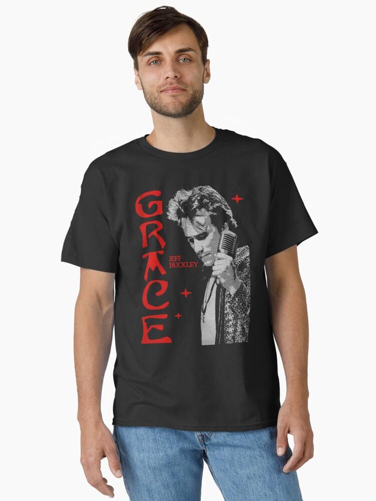 Jeff Buckley Jeff Buckley Grace Red And Black Poster Classic T-Shirt
