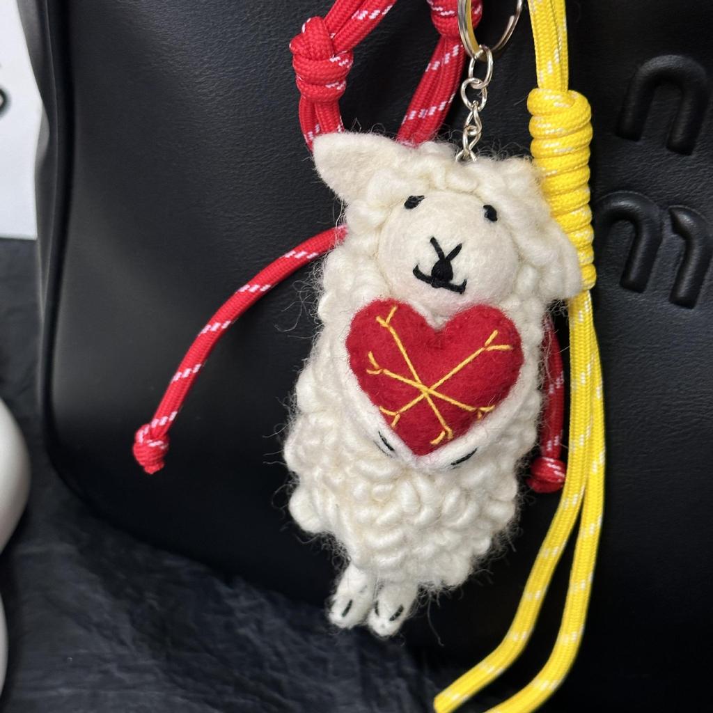 Nepal Wool Felt Pendant Charm - Cute Backpack Decoration & Gift Ornament