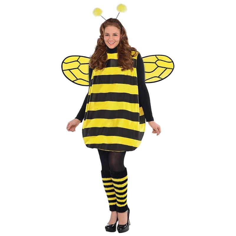 Insect Dressing Up Costumes with Dress, Leg Sleeves and Headband for Kid Adult Birthday Halloween Cosplay Party