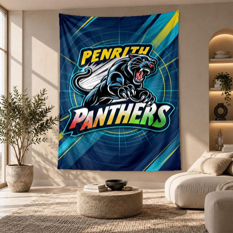 Decorative Tapestry,Penrith Panthers Printed Wall Art, Lightweight Wall Hanging For Bedroom Background
