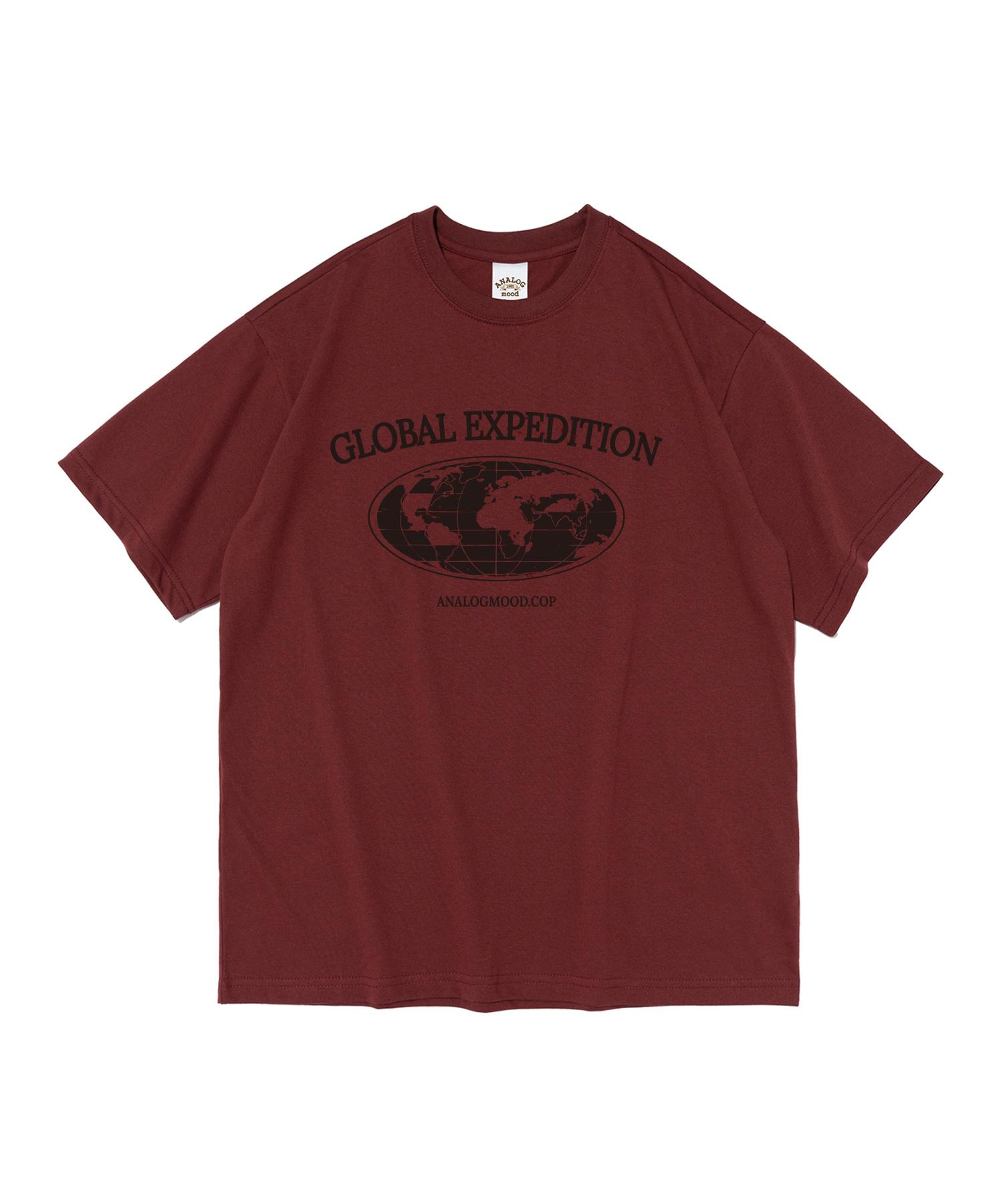 Analog Mood Global Mood Short Sleeve T-Shirt (Wine) Xl
