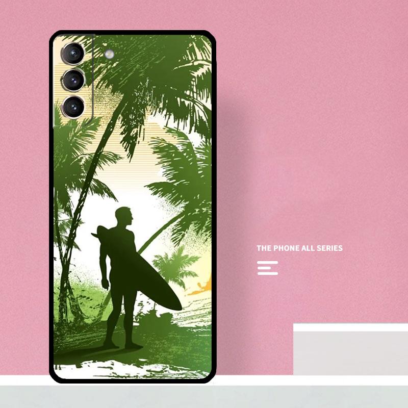 Surf Surfing Phone Case For Samsung Galaxy S26 S23 Ultra S20 S21 S22 S24 S25 Plus S10 S25 FE Cover Coque