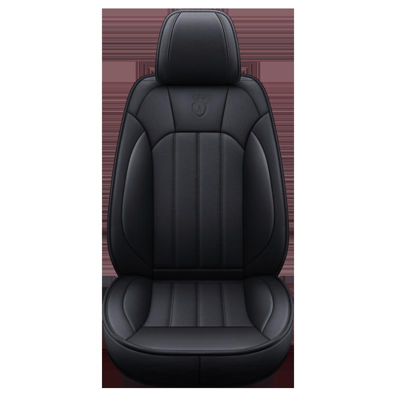 Durable, Easy-Clean Leather Steering Wheel Cover & 5-Seat Car Seat Covers for Mazda CS5