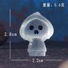 Miniature Ghost Figurine Glow In the Dark Small Garden Ornament Car Dashboard Decoration Accessory Resin Sculpture