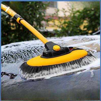Telescopic Car Wash Mop: Soft Bristle Brush for Scratch-Free Cleaning