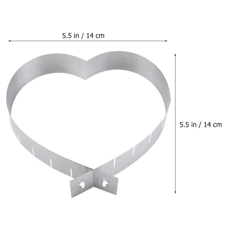 Adjustable Size Cake Mold Cake Making Stainless Steel Chocolate Chip Cookies Muffins Mousse Dessert Cake Decorating Baking Tools