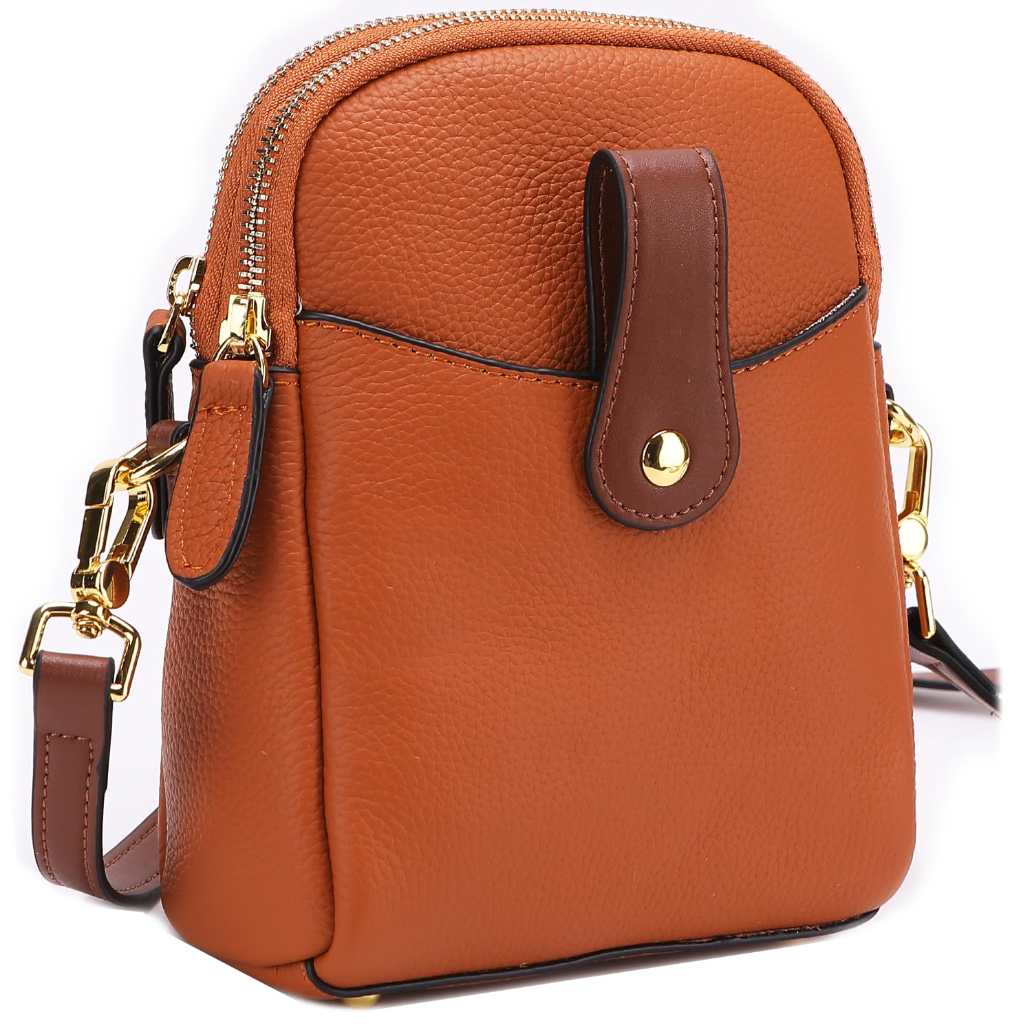 

Smartphone Pouch Zipper x Certified Genuine Smartphone Shoulder Crossbody Smartphone Smartphone Shoulder 4 Colors [Kstarplus] [YKK Leather] Bag,