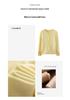 Artistic Color-Block Cashmere Cardigan: 2025 Autumn/Winter Women's Versatile Round Neck Knitwear