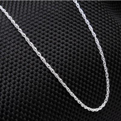 Silberkette, Twist Link Kette, 925 Sterling Silber, Geschenke für sie, Statement-Schmuck, alle Größen erhältlich