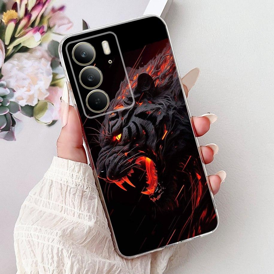 Silicone Case For Realme C75 4G Cover Cool Machine Panda Animals Soft Clear Slim Shockproof Bumper For RealmeC75 C 75 2024 Coque