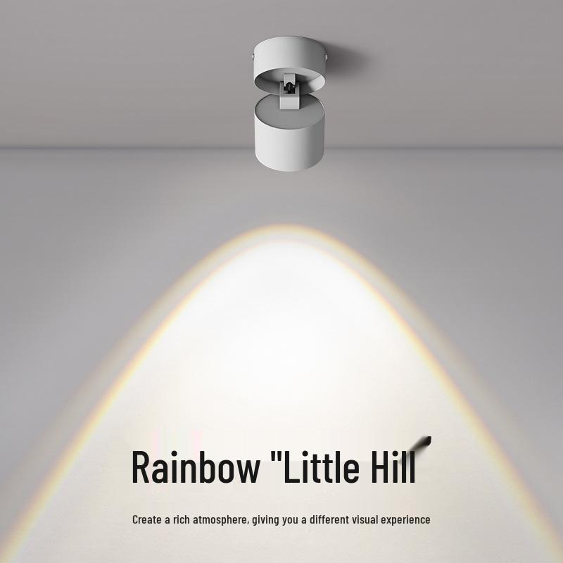 Adjustable Angle Rainbow Spotlight for Living Room Corridor
