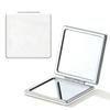 CHANJIF Double-Sided Compact Mirror 2x Magnification Hand Adjustable Angle Square Foldable Ultra Lightweight 1X/2X Makeup Portable Handbag Pocket Work