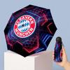 Bayern Munich Pattern Printed Mini 5 Folds 8 Ribs Compact Umbrella Windproof Waterproof Lightweight Portable Folding