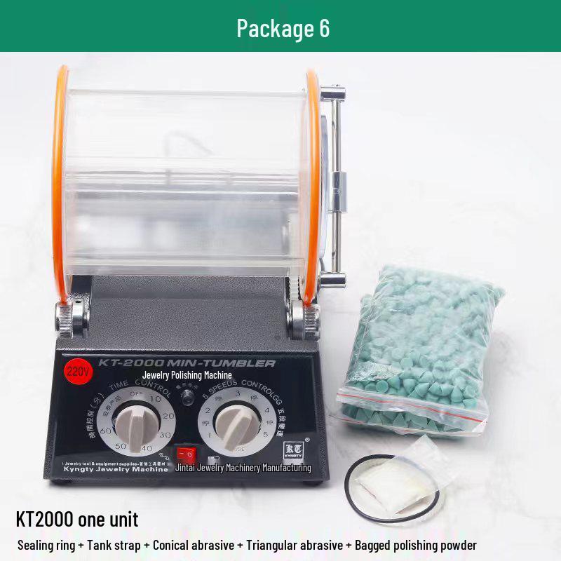 Gold & Silver Jewelry Polisher - Small Tumbler for Coins, Wenwan Walnuts & More
