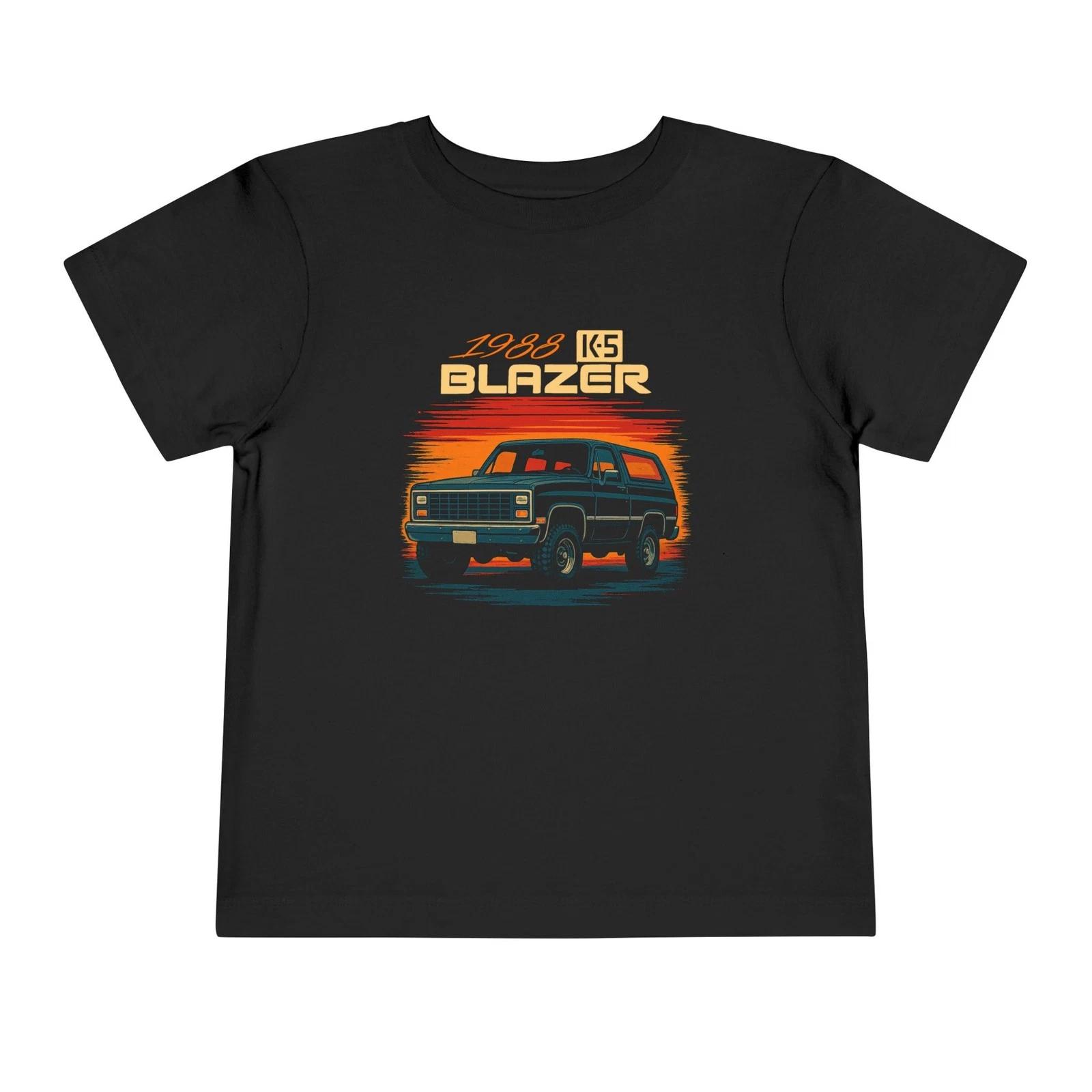 1988 Chevy K5 Blazer Toddler T-Shirt – Retro Black SUV Sunset Graphic XS