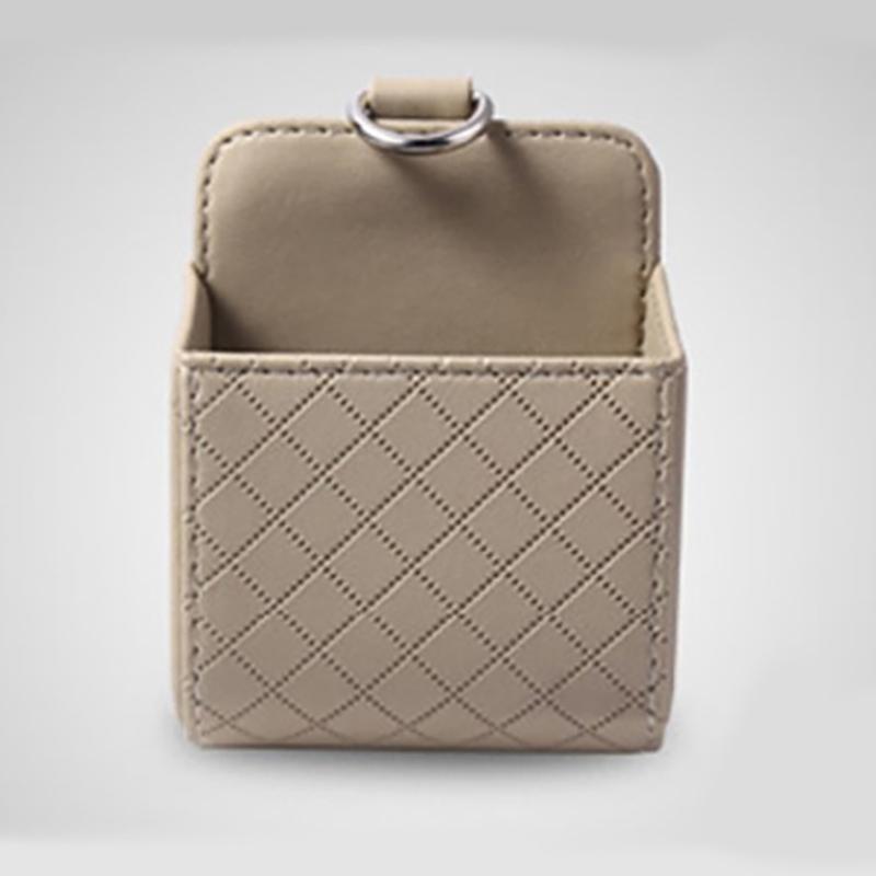 SCIONE Car Air Outlet Mobile Phone Storage Bag Air Conditioning Multifunctional Car Storage Box Car Lambskin Air Outlet Storage Hanging Bag