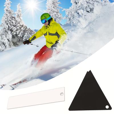 Snowboard Balmumu Kazıyıcı Kayak Balmumu Kazıyıcı Yüksek Mukavemetli Yeniden Kullanılabilir Kompakt Boyutlu Taşınabilir Kayak Snowboard Akrilik Kazıyıcı