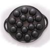 15 Holes Cast Iron Takoyaki Pan Cast Iron DIY Takoyaki Grill Pan Non-Stick Baking Pan Takoyaki Maker Kitchenware Supplies