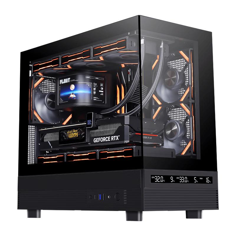 SAMA Jinghong Series Panoramic Gaming PC Case with Screen Display черный