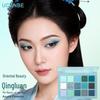 Paletă de farduri de ochi UCANBE Qingluan cu 15 culori: Cian, Verde, Albastru, Mentă, Albastru-Verde, Verde Apă, Măr în Stil Machiaj Ploaie Cețoasă Chineză