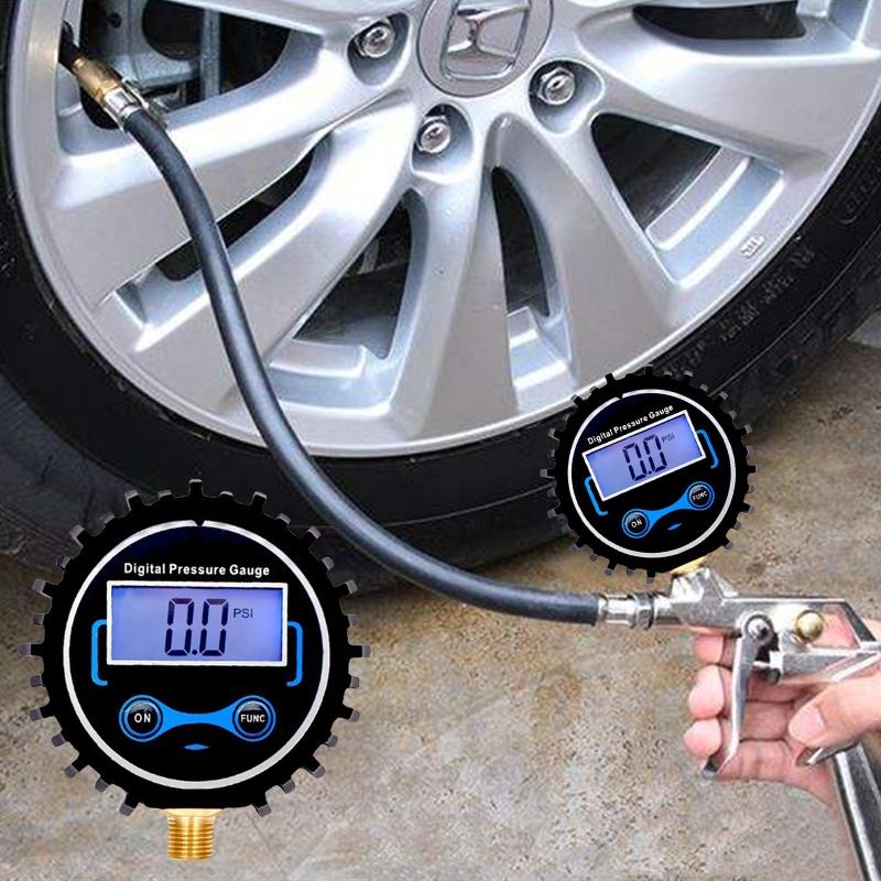 Digital Tire Pressure Gauge LCD Display Digital Tire Pressure Gauge Tire Air Pressure Gauge Meter for Car Truck Motorcyc