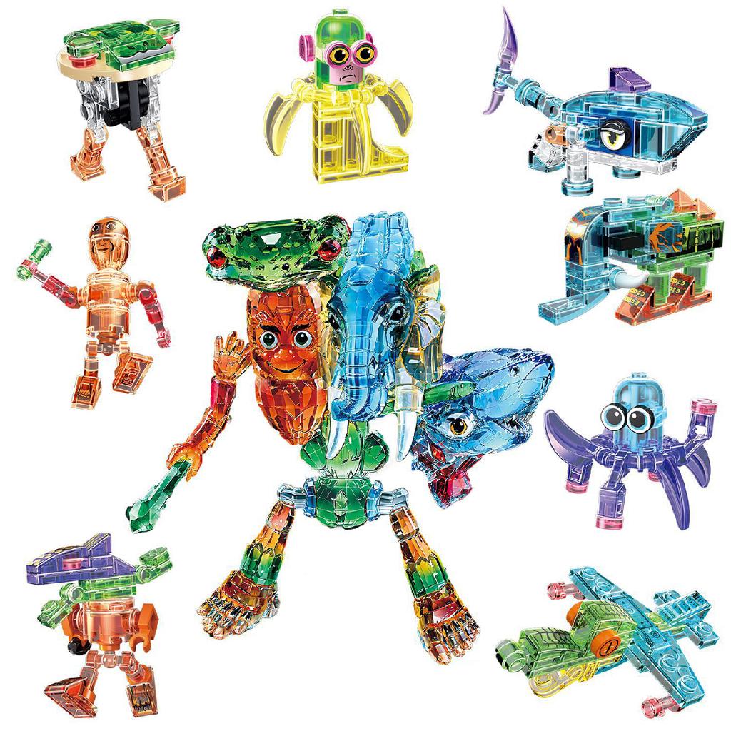 NEW Cute Style Tralalelo Tralala Figure Block Toy Tungtungtung Italian Brainrot Al Tralalero Tralala Building Blocks Blind Box