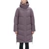 Anta Solid Color Hidden Zipper Hooded Fitted Long Thick Down Jacket Women outerwear Purple 962247905-3