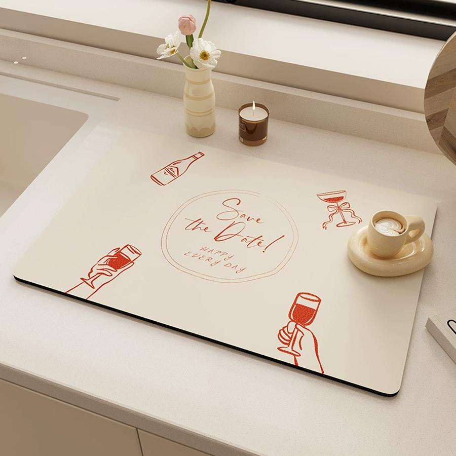 Multi-themed Placemats, Waterproof and Oil-resistant Household Table Mats, Kitchen Tabletop Decorative Mats.