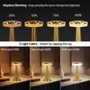 Cordless Table Lamp, Portable LED Desk Lamp, Table Sensor Control Beside Lamps, Kids Night Light with Stepless Dimming & Charging Completed Tip Light