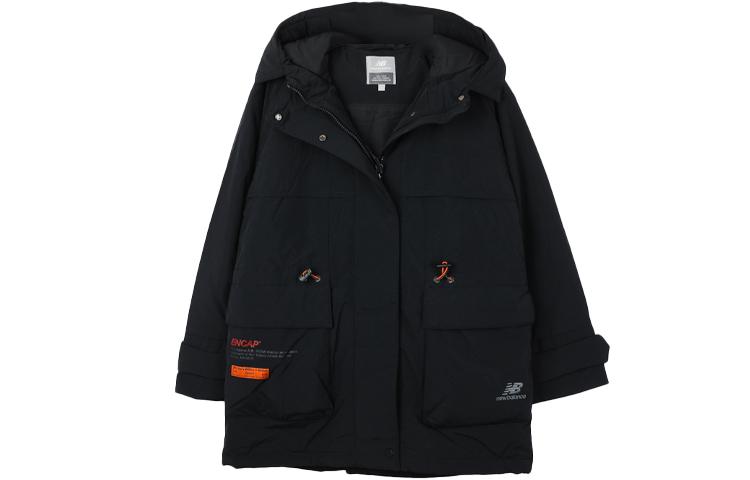 New Balance Puffer Jackets Women s Black Hooded Moderate Other NQA44012-BK M