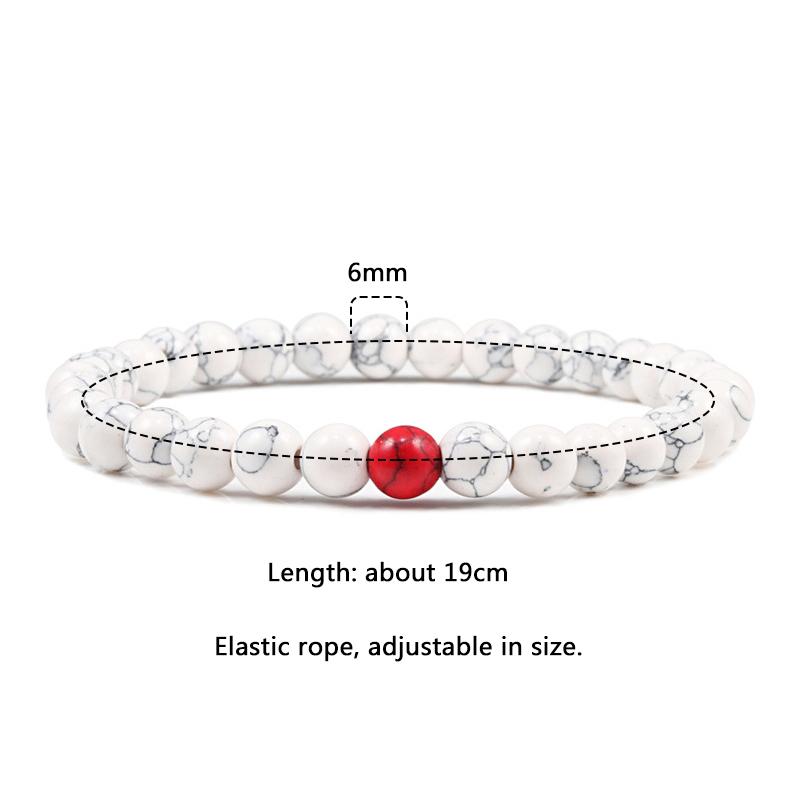 Classic Natural Stone Beaded Bracelet Men Bracelets Women 31+1 Beads Creative Gift for Lovers Best Friend Jewelry Pulsera Mujer