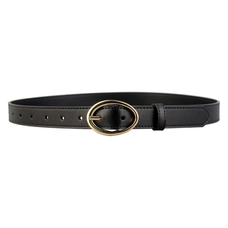 Ladies Leather Waist Belt With Alloy Buckle For Daily Casual And Outings