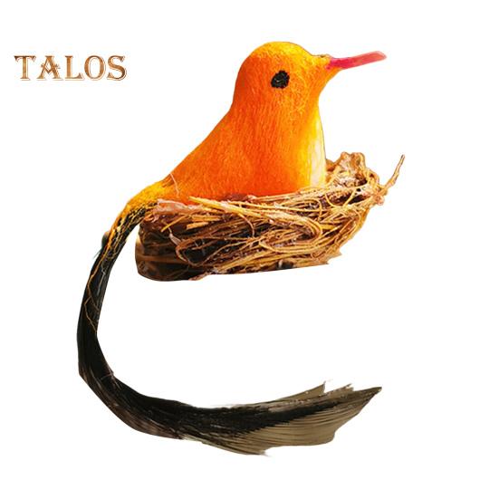 

Миниатюрное гнездо для птиц, микроландшафтный декор, мини-птица из пенопласта с яйцами, миниатюрное украшение в виде гнезда для кукольных домиков в масштабе 1/6 1/12 оранжевый