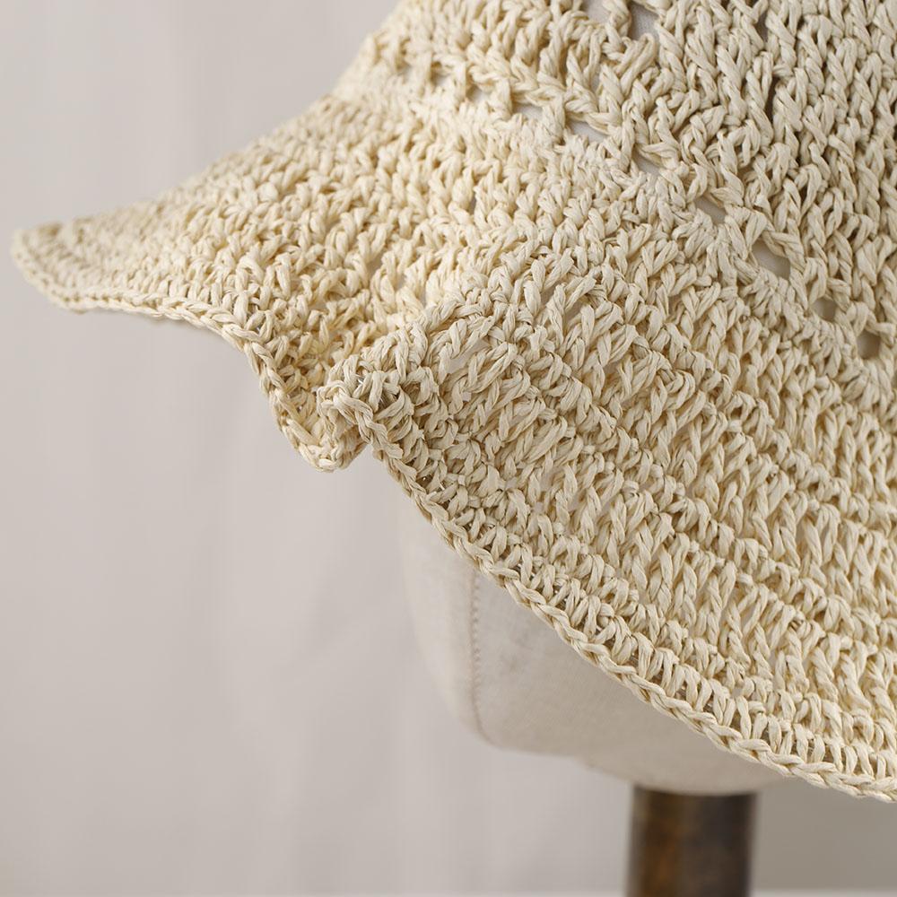 NEW Y2K Beach Korean Straw Hat Summer Women Visor Bucket Hat Fisherman Hat Hand Weaving Panama Girl Fishing Handmade Sun Hats