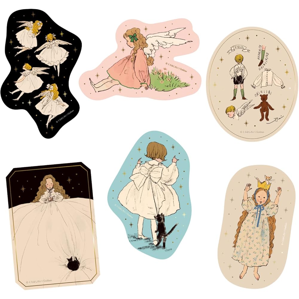 Gakken Stayful Kurahashi Rei Sticker Set B 6 Pieces Decorative Art Supplies