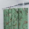 Botanical Birds Shower Curtain Vintage Floral Pattern Bathroom Decor Nature Landscape Fabric Backdrop Waterproof Modern Farmhous