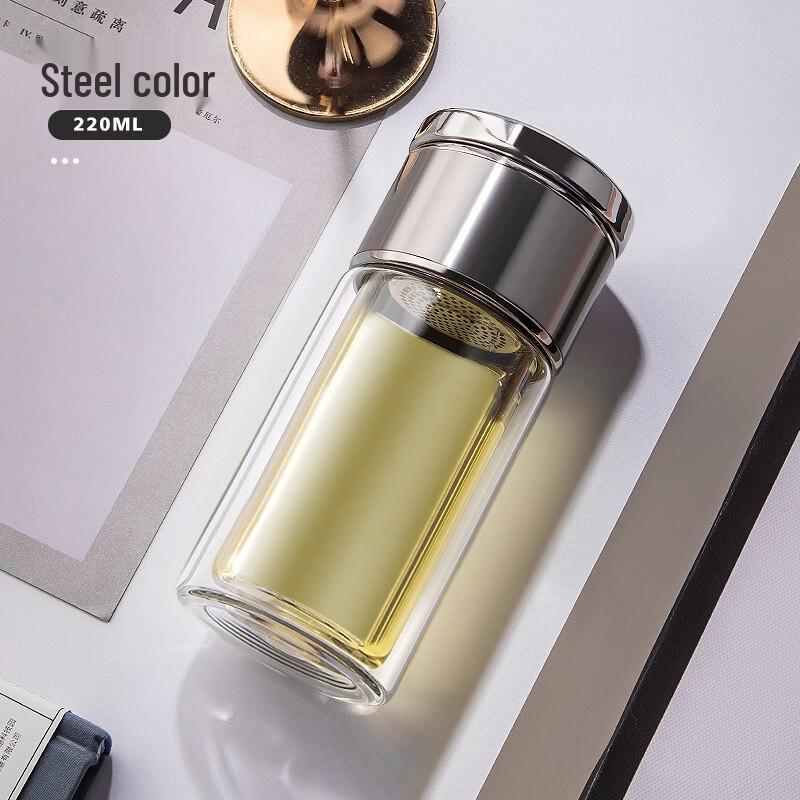Shishangqi Tea Infuser Double-Layer Glass Cup