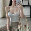 Kragen Falten Wunsch Reiner Stil Camisole West Für Damen Sommer Oberbekleidung Ärmellos Kurz Figurbetontes Oberteil Für Oberbekleidung