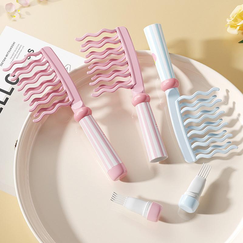 1 Pcs Double Row Big Tooth Comb Wide Tooth Women Special Perm Curly Comb Fluffy Hairdressing Styling Tools Detangling Hair Comb